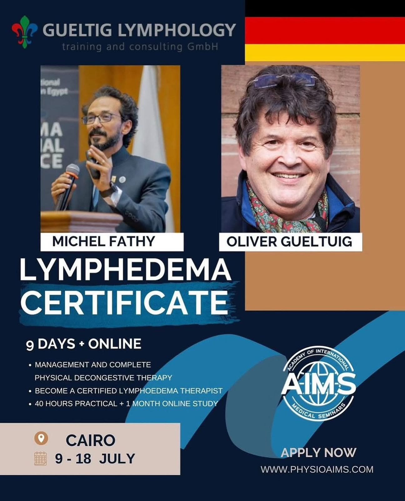 LYMPHEDEMA CERTIFICATE – GERMAN GUELTIG LYMPHOLOGY